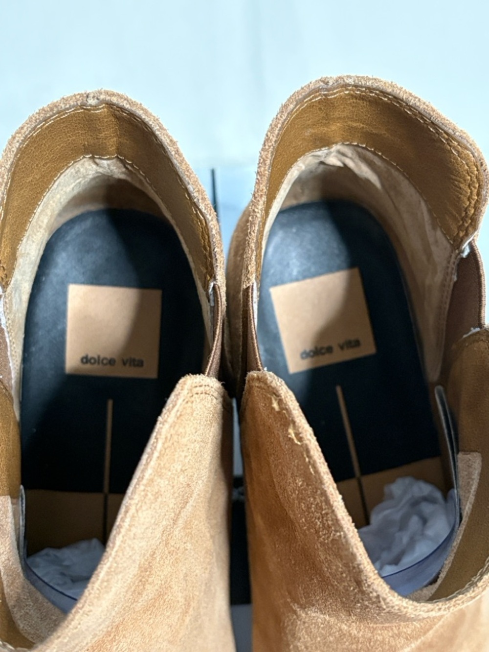 Dolce Vita Jaine Saddle Suede Ankle Booties - Picture 4 of 12